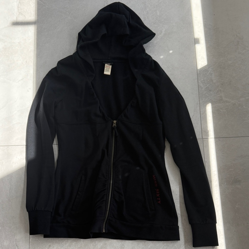 Miss Sixty Black Zip-Up Hoodie